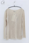 SWAYING 24 Autumn and Winter Wool Blended One-shoulder Lamb Leg Sleeve Top SW-SW24AW1T14-MX SW-SW24AW1T13 Beixing
